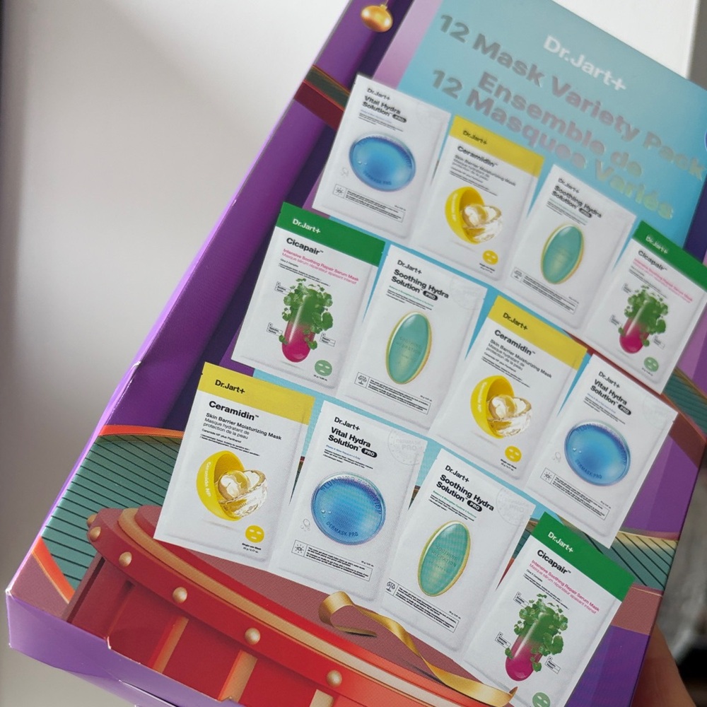 Dr. Jart+ Korean Sheet Mask 12 Pack Gift Set DR JART VARIETY Mask PACK